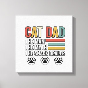 Impressão Em Tela Pai de Gato Vintage Camisa de Design de Lanchonete