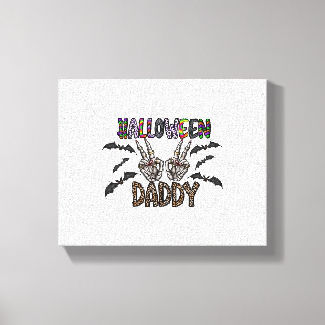 Impressão Em Tela Pai de Halloween (Frente)