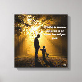 Impressão Em Tela 🖼️ Pai É Alguém Que Você Procura Na Arte De Muro