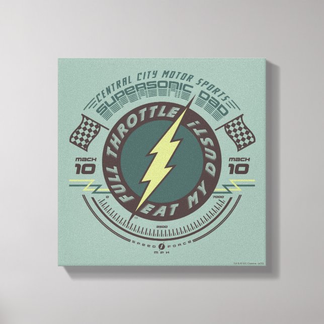 Impressão Em Tela Pai Supersônico - Esportes a Motor de Cidade Centr (Frente)