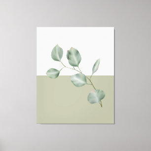 Impressão Em Tela Painéis Quad do Colorblock Moderno Eucalyptus