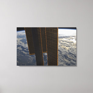Impressão Em Tela Painéis solares da estação espacial internacion
