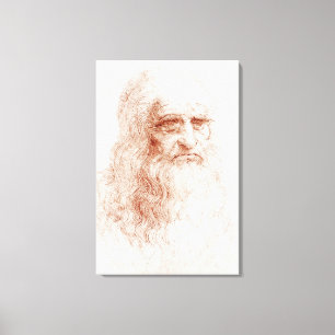 Impressão Em Tela PAINEL canvas: LEONARDO DA VINCI : AUTORETRATO