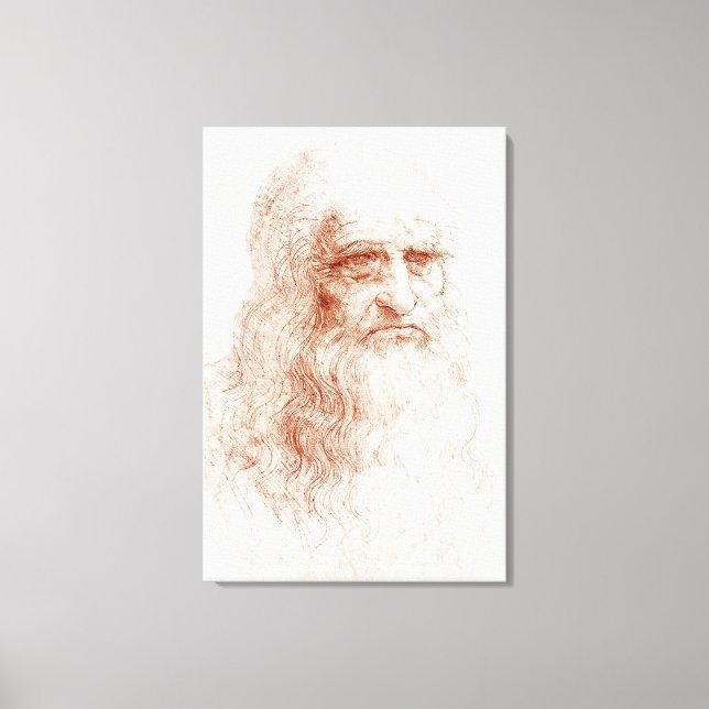 Impressão Em Tela PAINEL canvas: LEONARDO DA VINCI : AUTORETRATO (Frente)