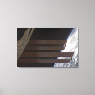 Impressão Em Tela Painel da disposição solar da estação espacial