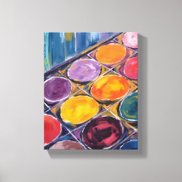 Impressão Em Tela Painter’s Palette | Watercolor Artist Painting