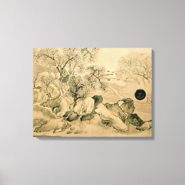 Impressão Em Tela Paisagem, 1771 (Frente)