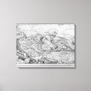 Impressão Em Tela Paisagem alpina, 1553