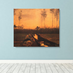 Impressão Em Tela Paisagem ao Crepúsculo por Vincent van Gogh