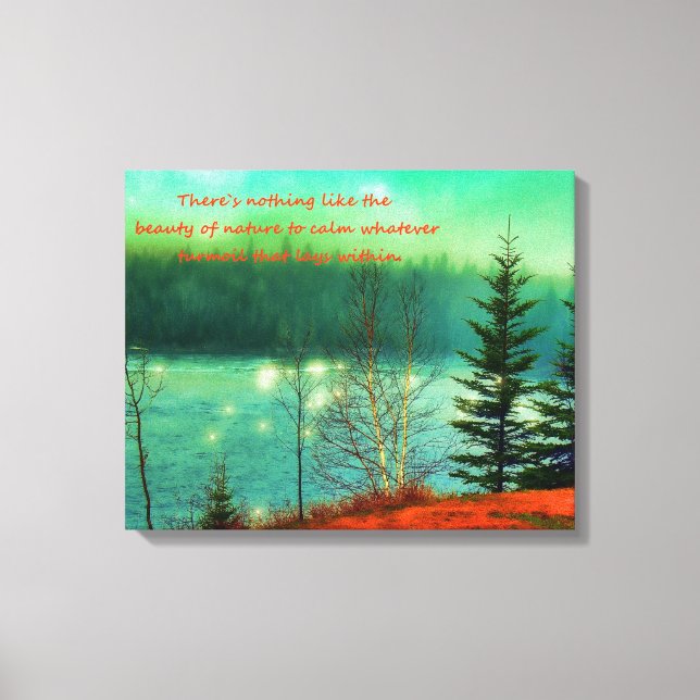 Impressão Em Tela Paisagem bonita (Frente)