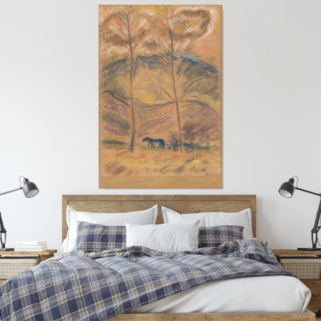 Impressão Em Tela Paisagem com Carroceiro (Insitu(Quarto))