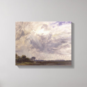 Impressão Em Tela Paisagem com Cinza Windy Sky, c.1821-30 (óleo em