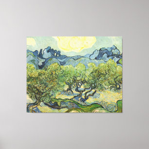 Impressão Em Tela Paisagem com Olive Vincent Willem van Gogh