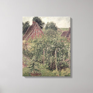 Impressão Em Tela Paisagem com Telhados de Algodão, 1899