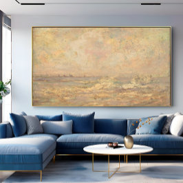 Impressão Em Tela Paisagem Costeira Romântica Antiquada