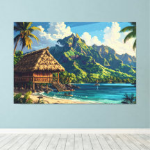 paisagem da ilha do pacífico 002