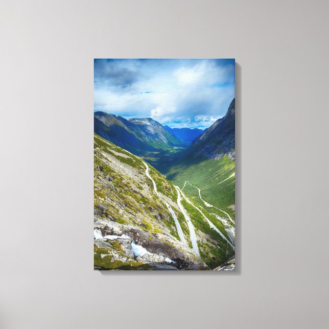 Impressão Em Tela Paisagem da Noruega (Frente)
