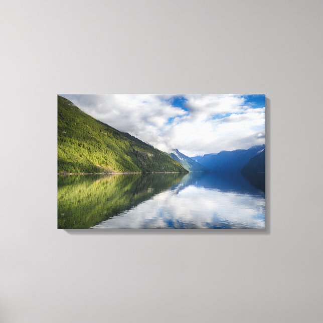 Impressão Em Tela Paisagem da Noruega (Frente)