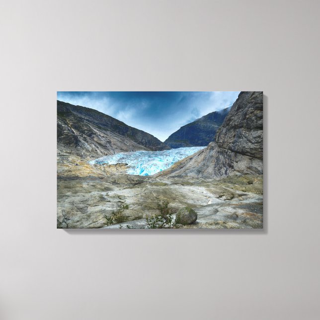 Impressão Em Tela Paisagem da Noruega (Frente)