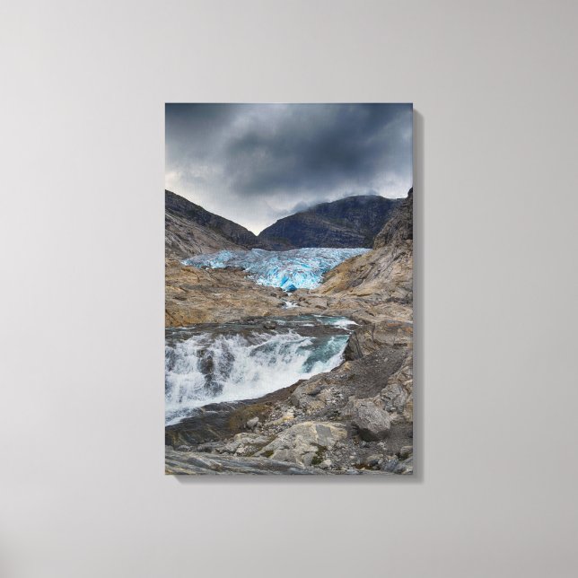 Impressão Em Tela Paisagem da Noruega (Frente)