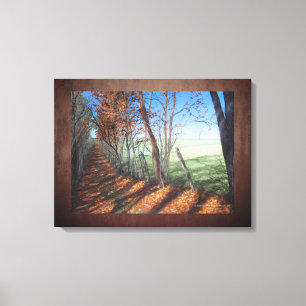 Impressão Em Tela Paisagem de Belas Artes "Country Road"