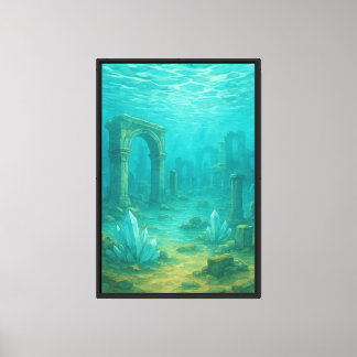 Impressão Em Tela Paisagem de Cidade Sunken