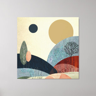 Impressão Em Tela Paisagem de Colinas Fantasia