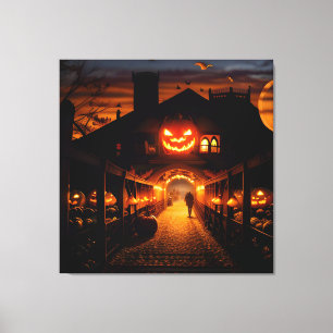 Impressão Em Tela Paisagem de Halloween Cinco