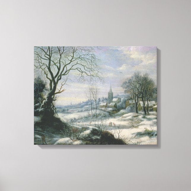 Impressão Em Tela Paisagem de inverno (Frente)