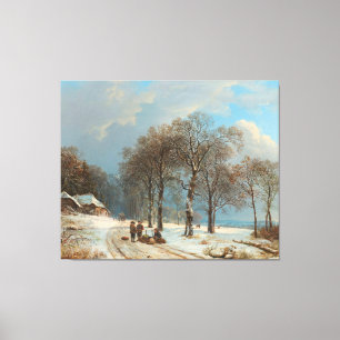 Impressão Em Tela Paisagem de inverno, Barend Cornelis Koekkoek, 183