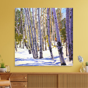 Impressão Em Tela Paisagem de Inverno de Álamo em Flagstaff – Daniel