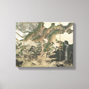 Impressão Em Tela Paisagem de inverno Lua