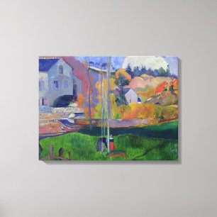 Impressão Em Tela Paisagem de Paul Gauguin   Brittany: o moinho de