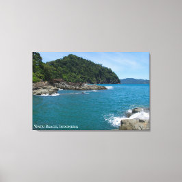 Impressão Em Tela Paisagem de Praia Marítima Rochosa Foto de Viagem 