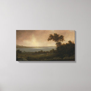Impressão Em Tela Paisagem de Rhode Island por Martin Johnson Heade