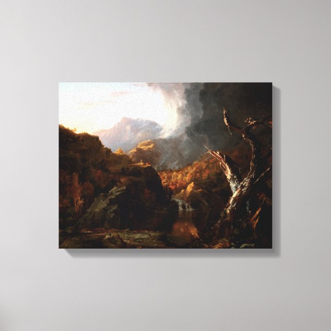 Impressão Em Tela Paisagem de Thomas Cole com Morto (Frente)