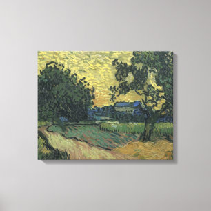 Impressão Em Tela Paisagem de Van Gogh ao Crepúsculo