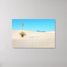 Impressão Em Tela Paisagem de White Sands e Árvore Yucca
