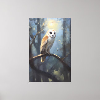Impressão Em Tela Paisagem do Barn Owl, Pintura a Óleo