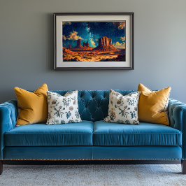 Impressão Em Tela Paisagem do Deserto com Formação em Pista Sandston