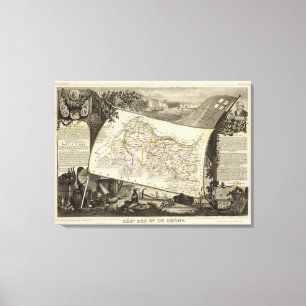 Impressão Em Tela Paisagem e cidades