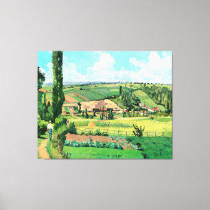Impressão Em Tela Paisagem em Les Patis, Pontoise, famosa pintura,
