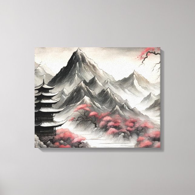 Impressão Em Tela Paisagem Japanise (Frente)