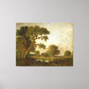 Impressão Em Tela Paisagem, Léon-Victor Dupré, 1869