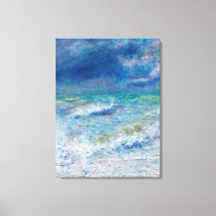 Impressão Em Tela Paisagem Marítima Azul por Renoir