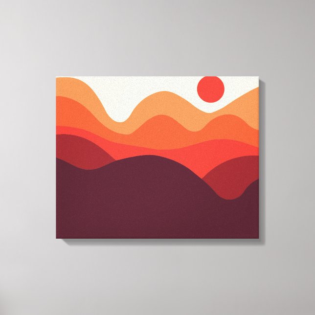Impressão Em Tela Paisagem Minimalista 190821(01) (Frente)