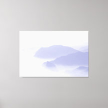 Paisagem Montanhosa Abstrata Natureza Azul Periwin