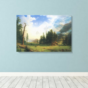 Impressão Em Tela Paisagem Montanhosa por Albert Bierstadt