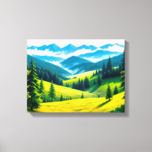 Impressão em tela Paisagem Nº 4, Série Paisagens