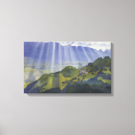 Impressão Em Tela Paisagem nas Suiças (Serebriakova)